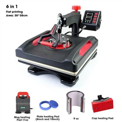 6 במכונת לחיצת חום אחת