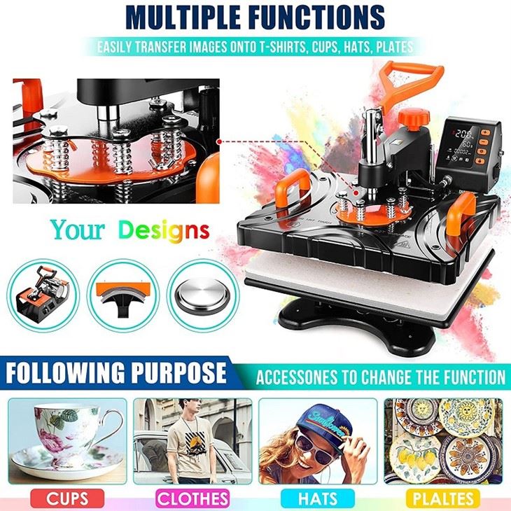 8 in 1 Heat Press Sublimation Machine For Shirts